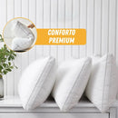 SonhoPleno™ Travesseiro Premium Pluma de Ganso - Conforto de Hotel 5 Estrelas (LEVE ATÉ 6 E ECONOMIZE)